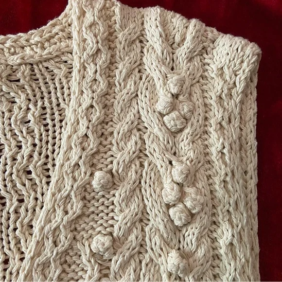 Sold Jantzen Silk Blend Knit Cardigan Vest Size Large - Picture 6 of 10